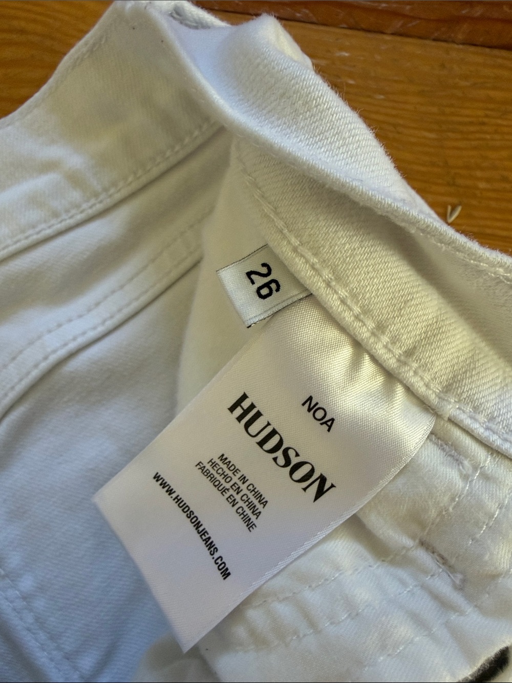 Hudson Noa White Denim Straight Leg High Rise Ankle Jeans 26 - Picture 3 of 7